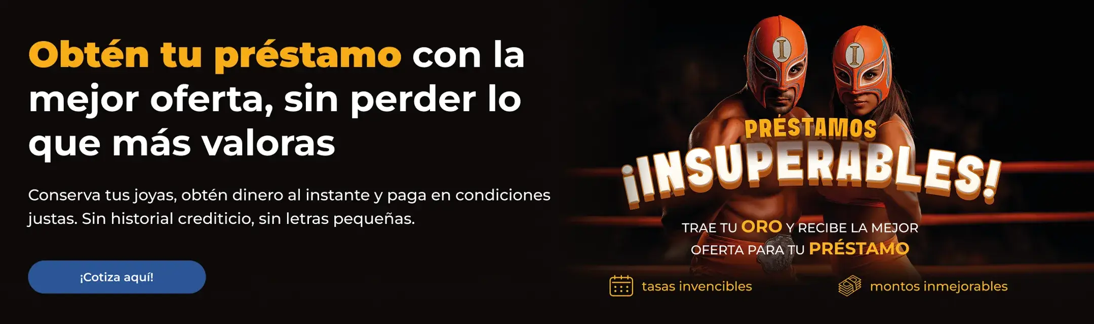 Con el préstamo imbatible, obtén más dinero por tus joyas de forma segura